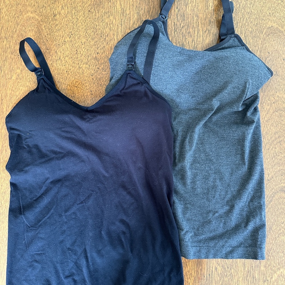 Auden Black and Gray Nursing Cami